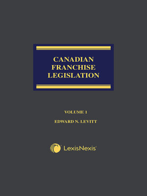 cover image of Canadian Franchise Legislation